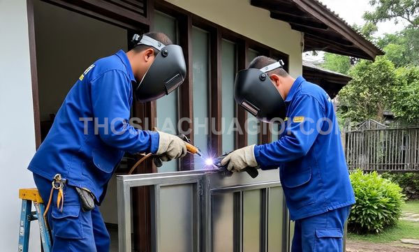 Thợ hàn sắt inox phường Đông Hòa mới giá rẻ 25 phút có mặt