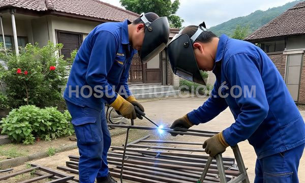 Thợ hàn sắt inox phường Tân Mỹ mới giá rẻ 15 phút đến nơi