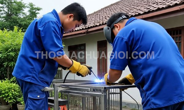 Thợ hàn sắt inox phường Tân Thuận mới giá rẻ 25 phút có mặt
