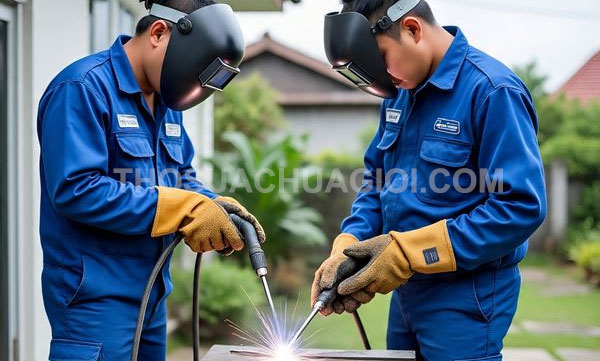 Thợ hàn sắt inox xã Bình Mỹ mới giá rẻ 25 phút có mặt