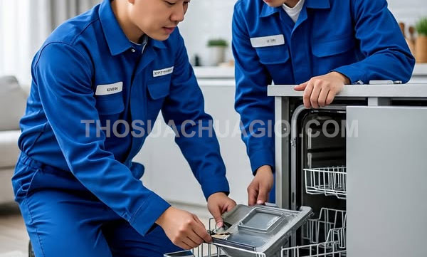 Thợ sửa máy rửa chén phường Phú Thuận mới giá rẻ 25 phút có mặt