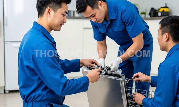 Thợ sửa máy rửa chén phường Tân Hưng mới giá rẻ 15 phút đến nơi