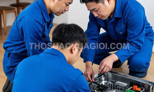 Thợ sửa máy rửa chén phường Tân Sơn mới giá rẻ 15 phút đến nơi