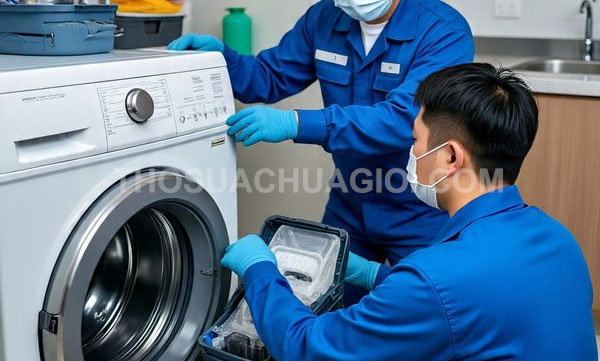 Thợ vệ sinh máy giặt phường Bình Hòa mới giá rẻ 25 phút có mặt