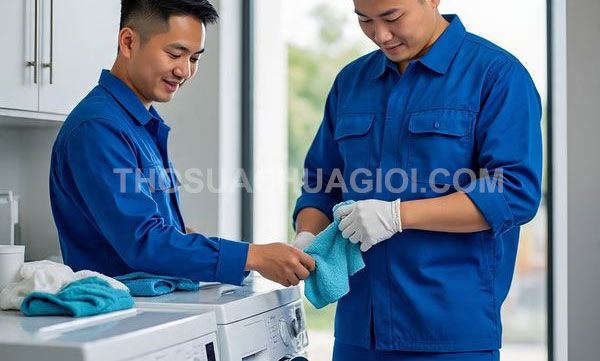 Thợ vệ sinh máy giặt phường Tân Định mới giá rẻ 15 phút đến nơi