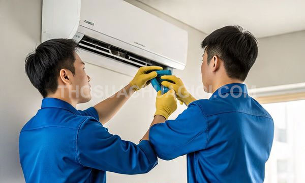 Thợ vệ sinh máy lạnh phường Bình Trị Đông mới chất lượng 30 phút có