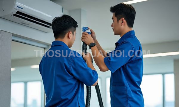 Thợ vệ sinh máy lạnh phường Cầu Ông Lãnh mới giá rẻ 25 phút có mặt