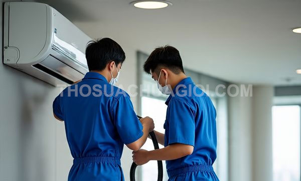 Thợ vệ sinh máy lạnh phường Hiệp Bình mới gọi 10 phút có mặt