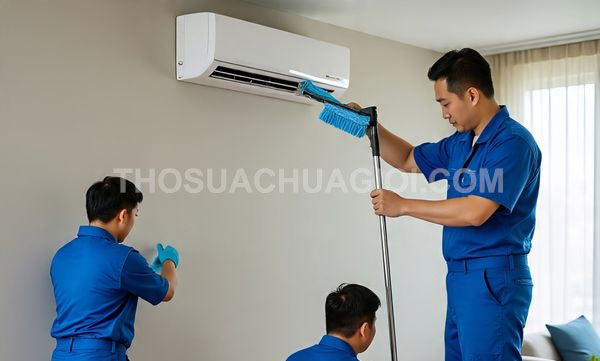 Thợ vệ sinh máy lạnh phường Phú Thọ Hòa mới chất lượng 30 phút có