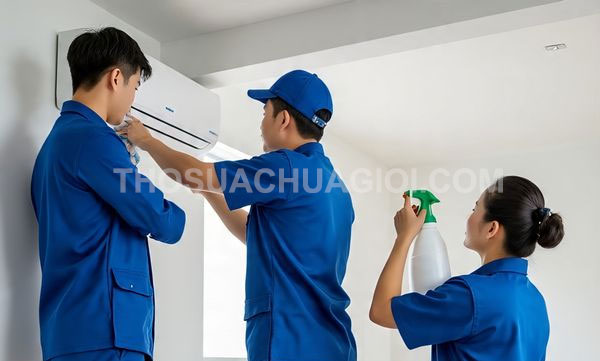 Thợ vệ sinh máy lạnh phường Phước Long mới gọi 10 phút có mặt