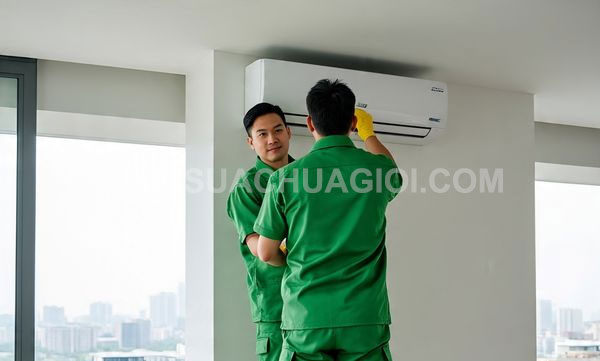 Thợ vệ sinh máy lạnh xã Tân An Hội mới giá rẻ 25 phút có mặt
