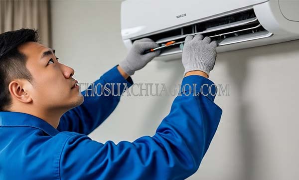 Thợ sửa máy lạnh tại chung cư Him Lam Phú An liên hệ 10 phút có