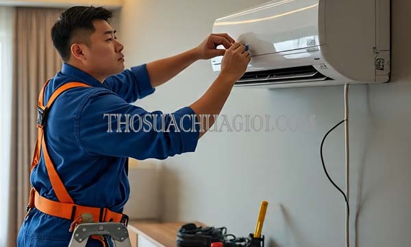Thợ sửa máy lạnh tại chung cư Lê Thành uy tín 15 phút đến nơi