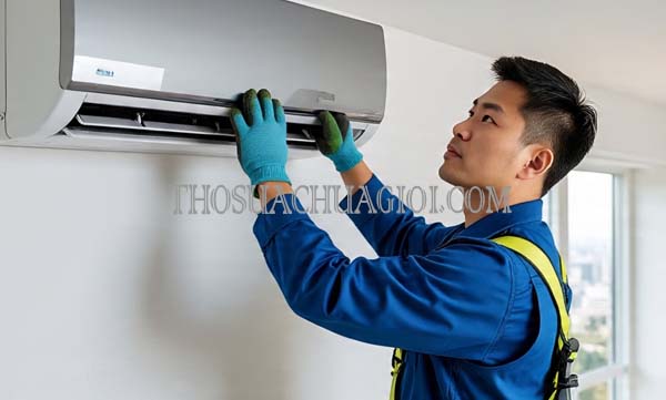 Thợ tháo lắp máy lạnh phường Bình An cũ chất lượng 25 phút có