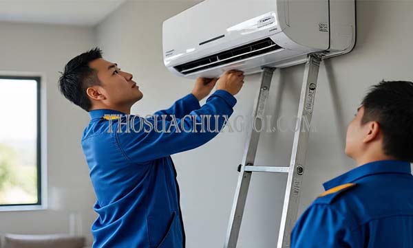 tháo lắp máy lạnh phường thới an uy tín