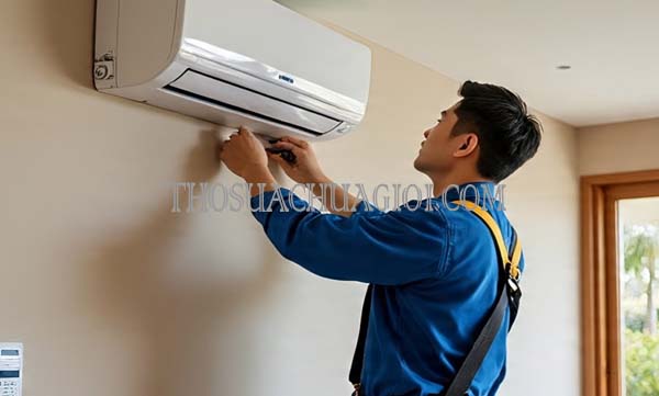 Thợ tháo lắp máy lạnh xã Tân Thạnh Tây cũ chất lượng 25 phút có