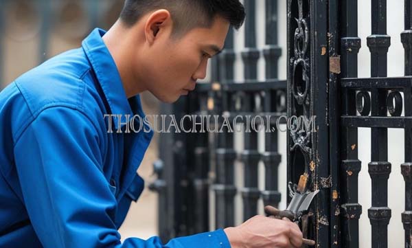 Thợ sửa cửa sắt phường Thạnh Lộc cũ chất lượng 25 phút có