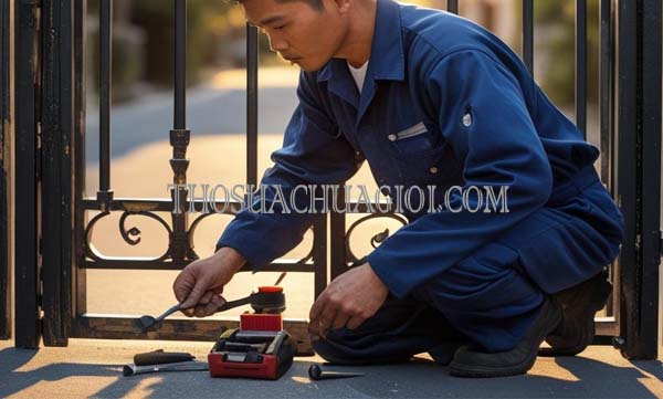 Thợ sửa cửa sắt xã An Phú Tây cũ uy tín 15 phút đến nơi