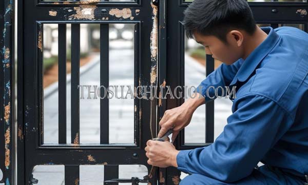 thợ sửa cửa sắt xã nhị bình
