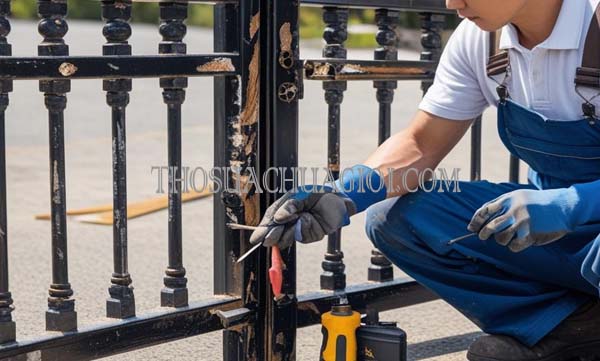 Thợ sửa cửa sắt xã Tân Quý Tây cũ giá rẻ 15 phút đến nơi
