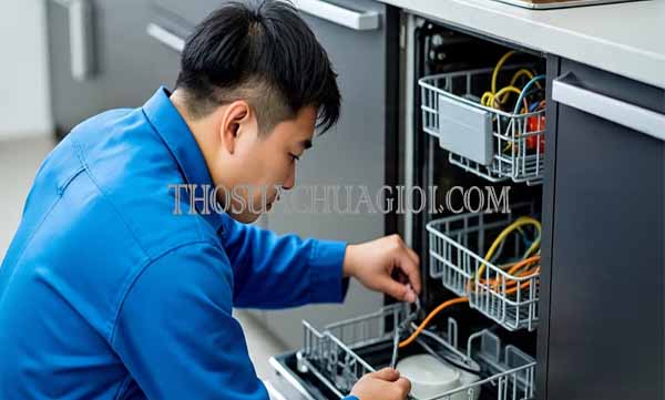 thợ sửa máy rửa chén ở Phú Quốc