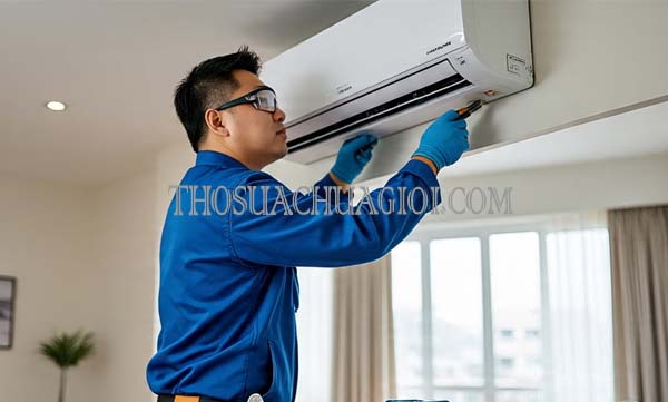 Thợ sửa máy lạnh tại chung cư Him Lam Nam Sài Gòn 20 phút đến