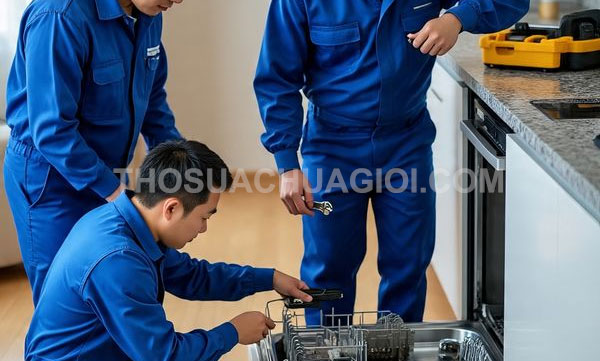 Thợ sửa máy rửa chén phường An Phú