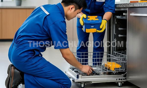 Thợ sửa máy rửa chén tại Bình Tân