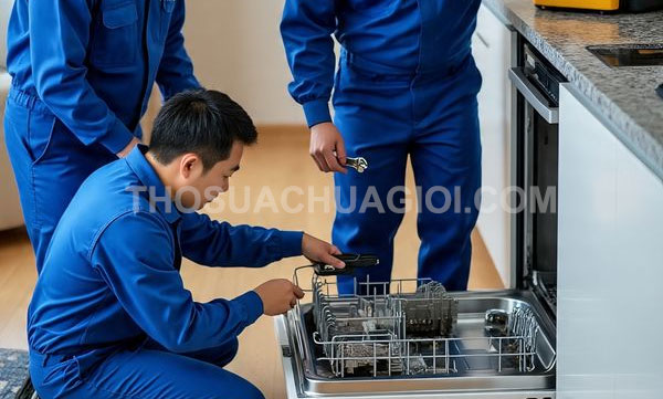 Thợ sửa máy rửa chén phường Đông Hòa