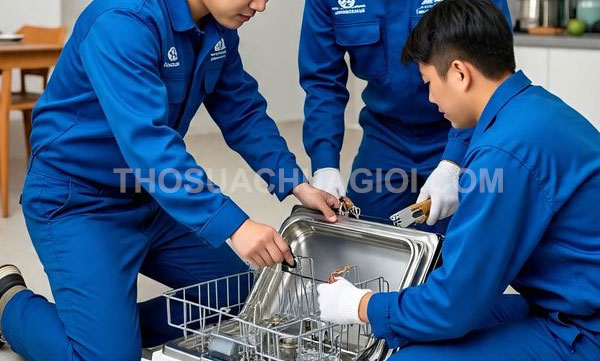Thợ sửa máy rửa chén phường Phú Lâm