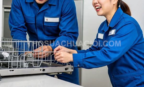 Thợ sửa máy rửa chén phường Tam Bình