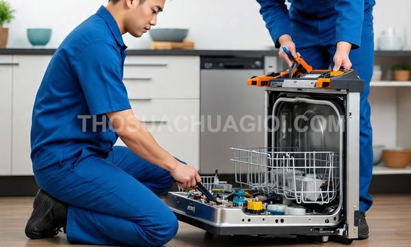 Thợ sửa máy rửa chén phường Tân Mỹ