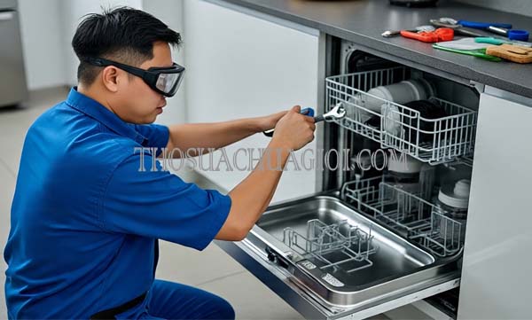 Thợ sửa máy rửa chén tại Hải Châu liên hệ 10 phút có
