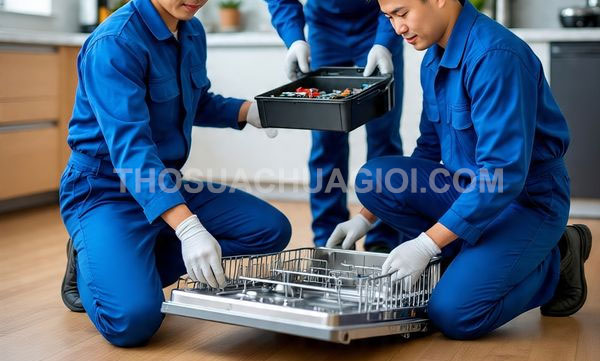 Thợ sửa máy rửa chén tại phường An Phú