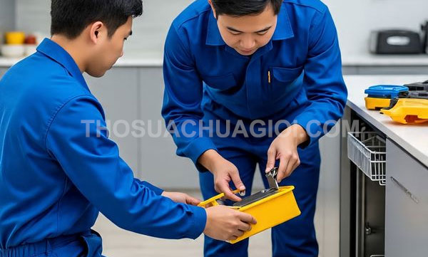 Thợ sửa máy rửa chén tại Bình Tân