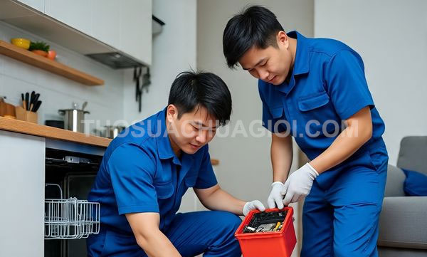 thợ sửa máy rửa chén tại phường Bình Tây