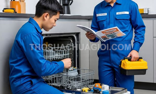 Thợ sửa máy rửa chén tại phường Diên Hồng