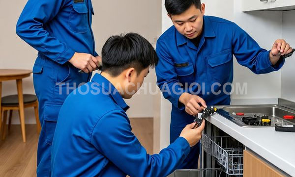 Thợ sửa máy rửa chén phường Tân Định mới gọi 10 phút có mặt