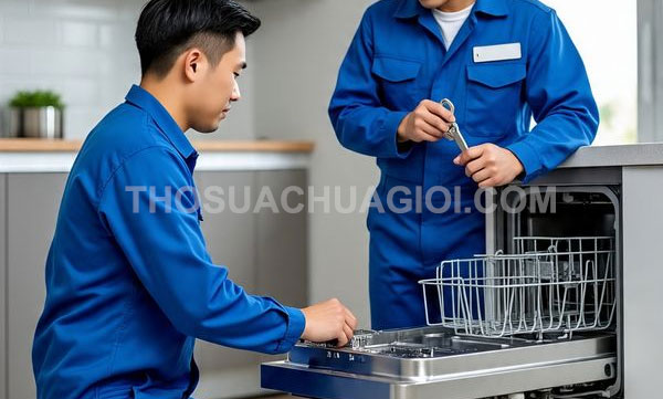 Thợ sửa máy rửa chén tại phường Tân Hưng