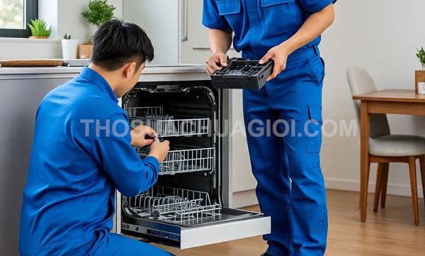 thợ sửa máy rửa chén tại Tân Phú