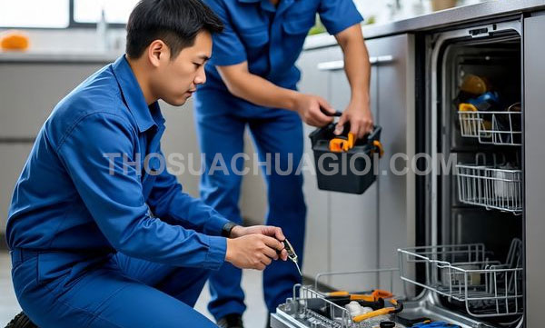 Thợ sửa máy rửa chén tại phường Vườn Lài