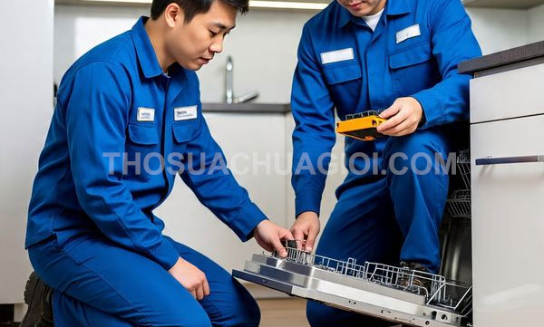 thợ sửa máy rửa chén tại phường Xóm Chiếu