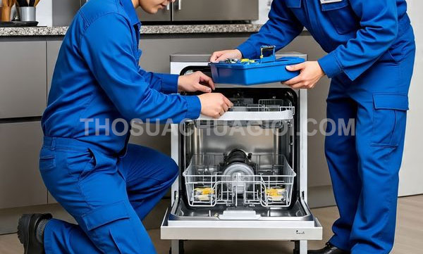 Thợ sửa máy rửa chén xã Bình Mỹ