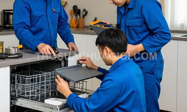 Thợ sửa máy rửa chén xã Đông Thạnh