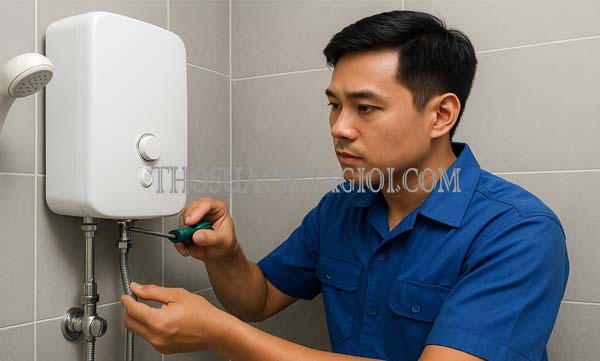 thợ sửa máy tắm nước nóng tại hải châu