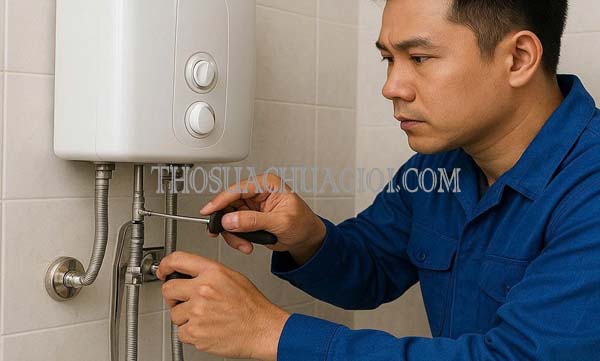 Thợ sửa máy tắm nước nóng tại Ngũ Hành Sơn liên hệ 10 phút có