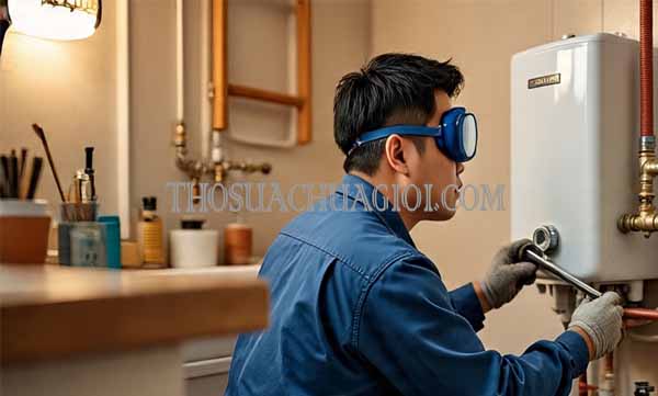 Thợ sửa máy tắm nước nóng tại Phú Quốc