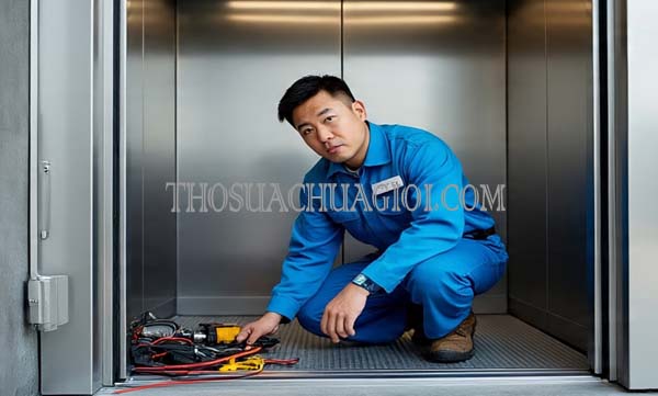 Thợ sửa thang máy xã Lê Minh Xuân cũ gọi 30 phút có mặt