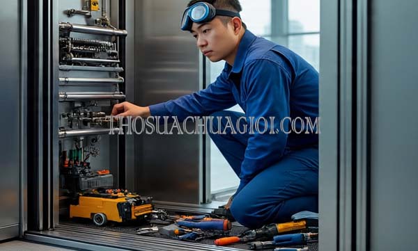 thợ sửa thang máy xã nhị bình giá rẻ