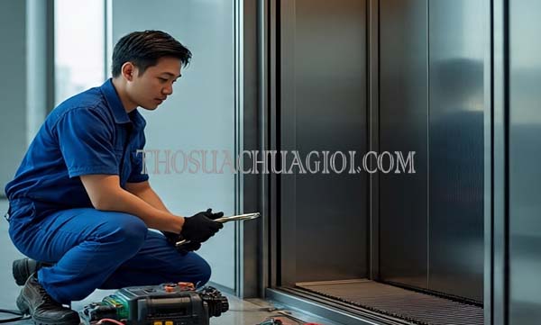 Thợ sửa thang máy xã Nhị Bình cũ gọi 30 phút có mặt